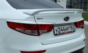 Спойлер без стоп сигнала Kia Rio 3 2011-2017 АБС Пластик