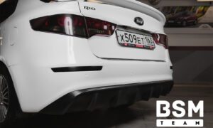 Диффузор без стоп сигнала Kia Rio 3 2015-2017 АБС Пластик
